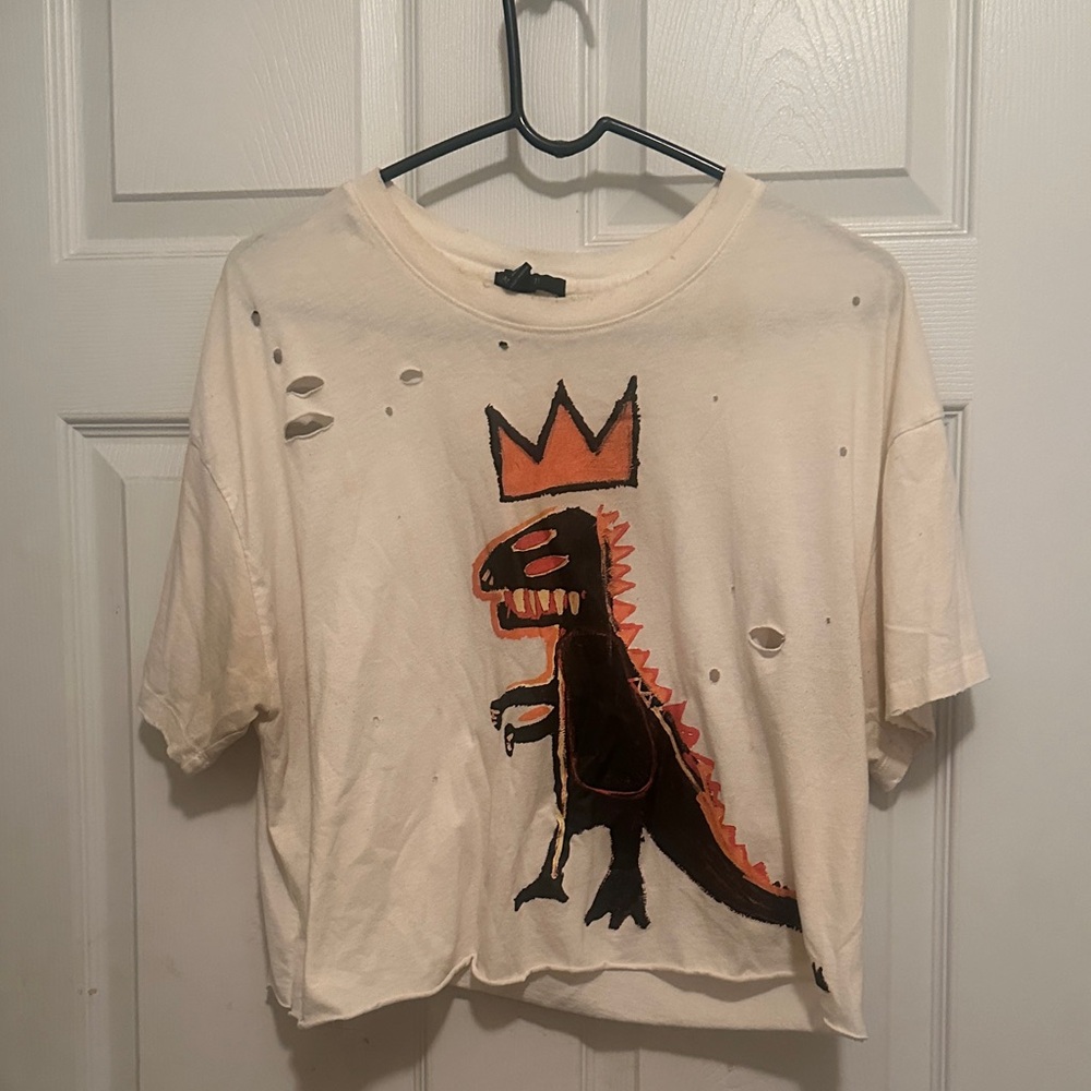 Basquiat Dinosaur Graphic T-Shirt